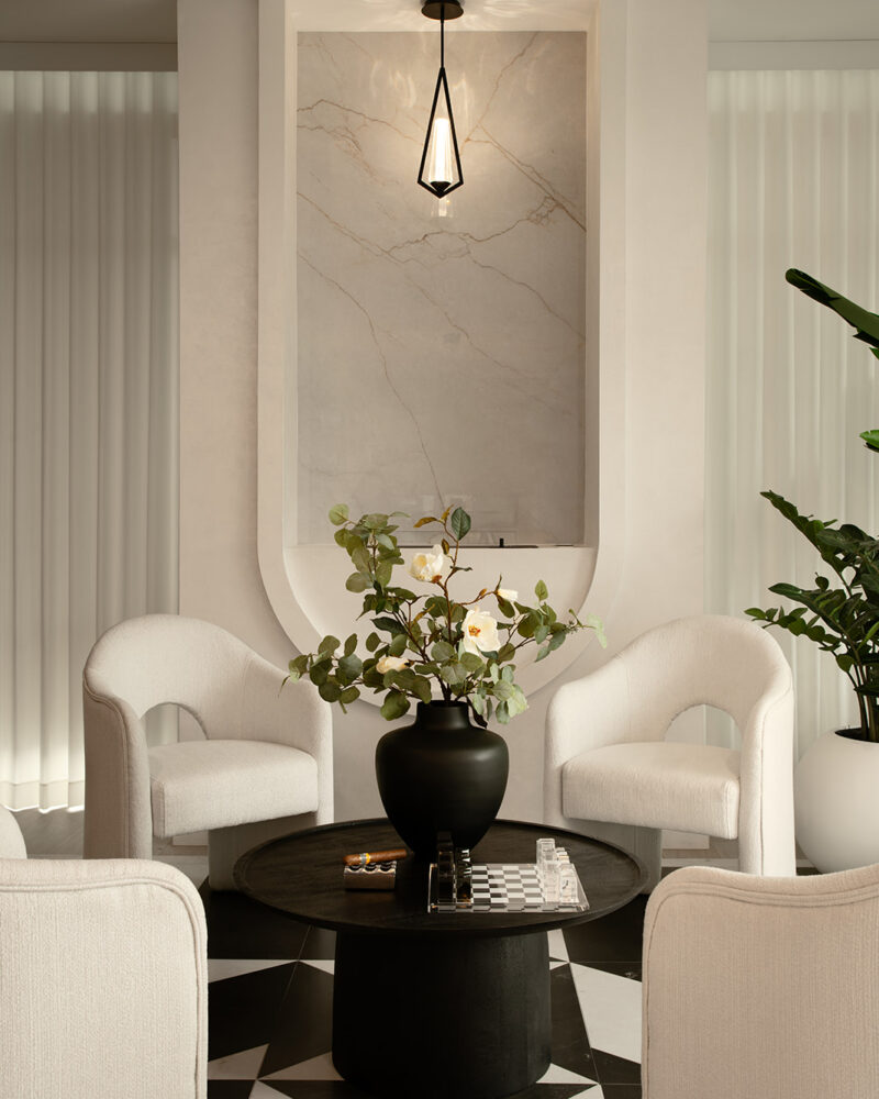 Interior selections and styling luxury materials finishes