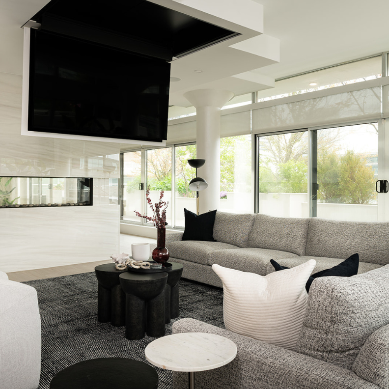 Luxury residential interior design Toronto living room